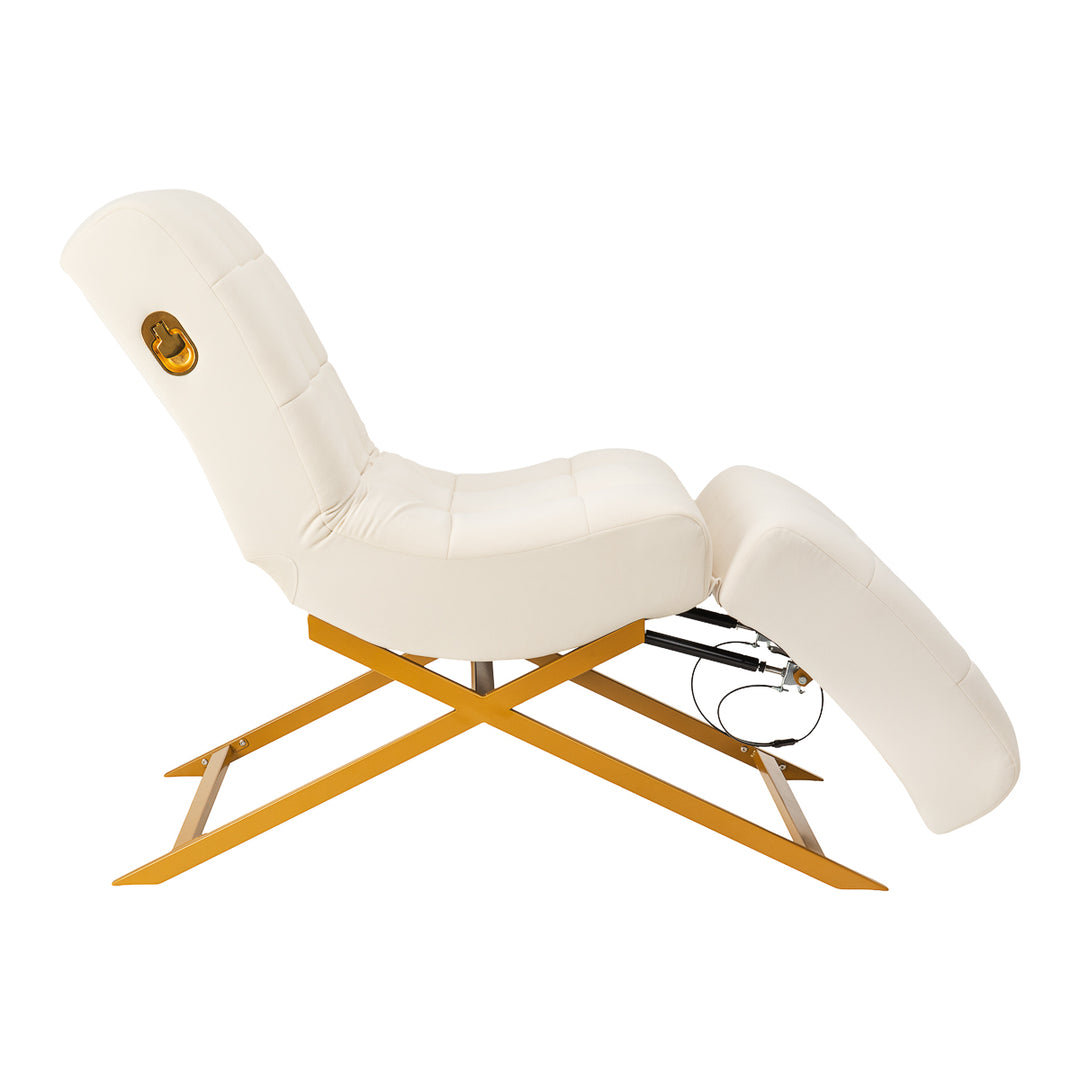 Lettino Ciglia Sillon Umbra Bianco-Oro - immagine 4