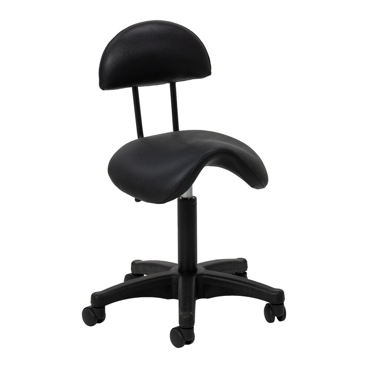 Sgabello con Ruote 6001B Nero