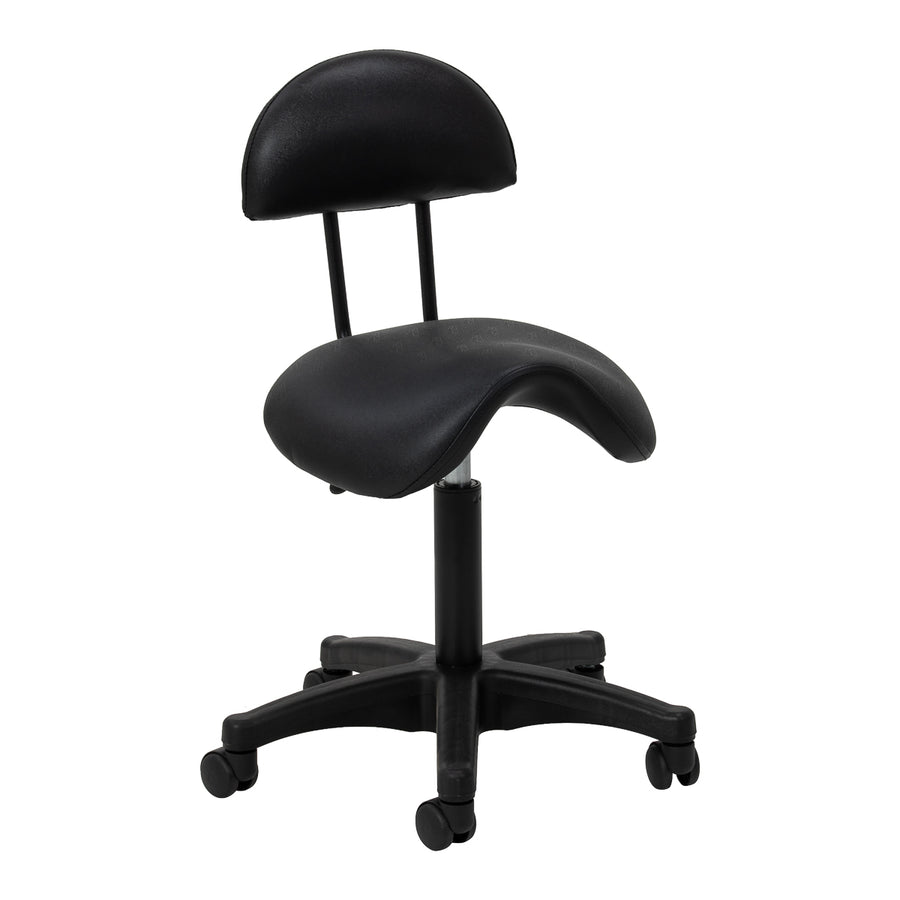 Sgabello con Ruote 6001B Nero