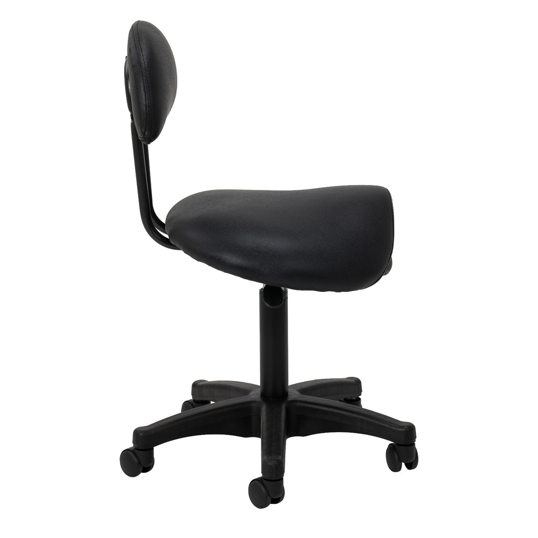 Sgabello con Ruote 6001B Nero - immagine 2