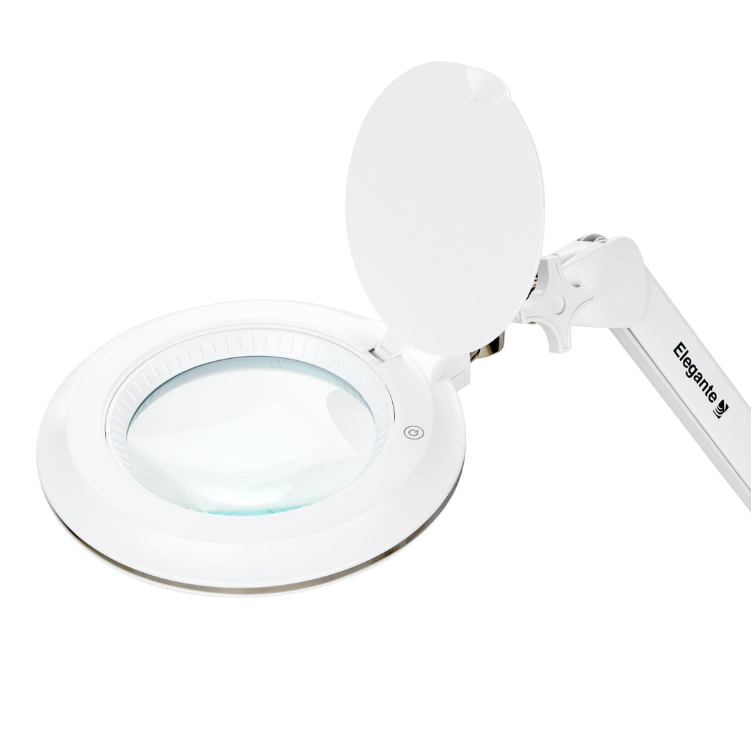 Lampada con Lente LED 60 SMD 3D a Morsetto Elegante 6031 Bianca - immagine 3