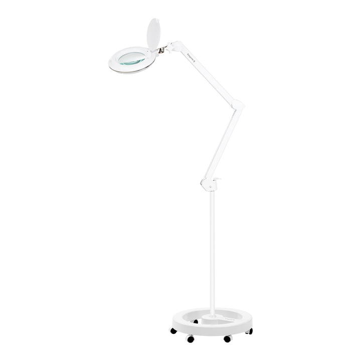 Lampada con Lente LED 60 SMD 3D su Stativo Elegante 6031 Bianca