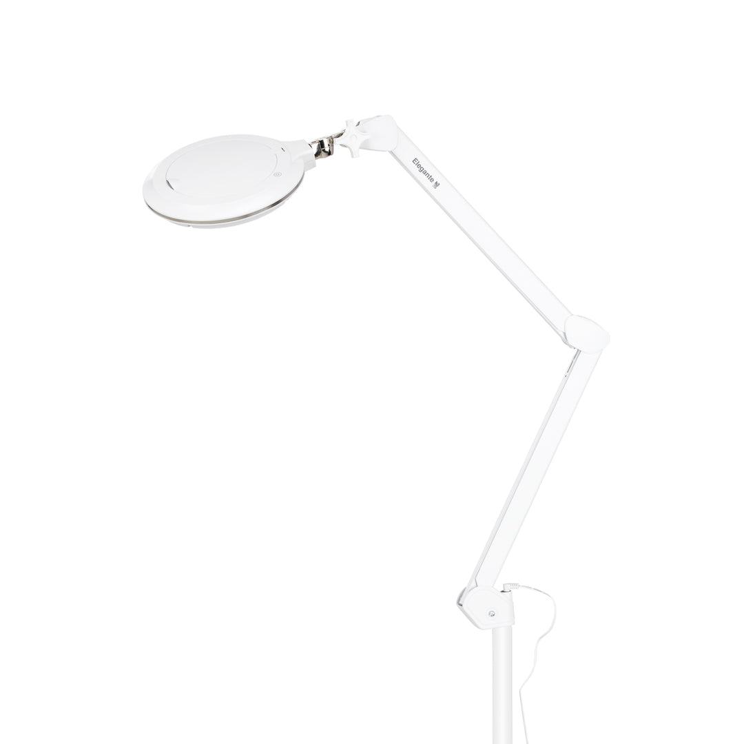 Lampada con Lente LED 60 SMD 3D su Stativo Elegante 6031 Bianca - immagine 3