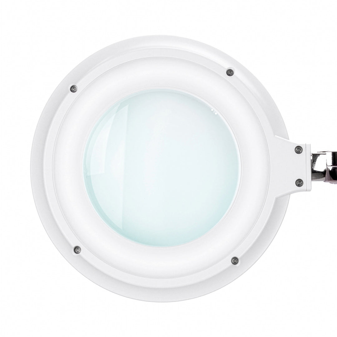 Lampada con Lente LED 60 SMD 3D su Stativo Elegante 6031 Bianca - immagine 8