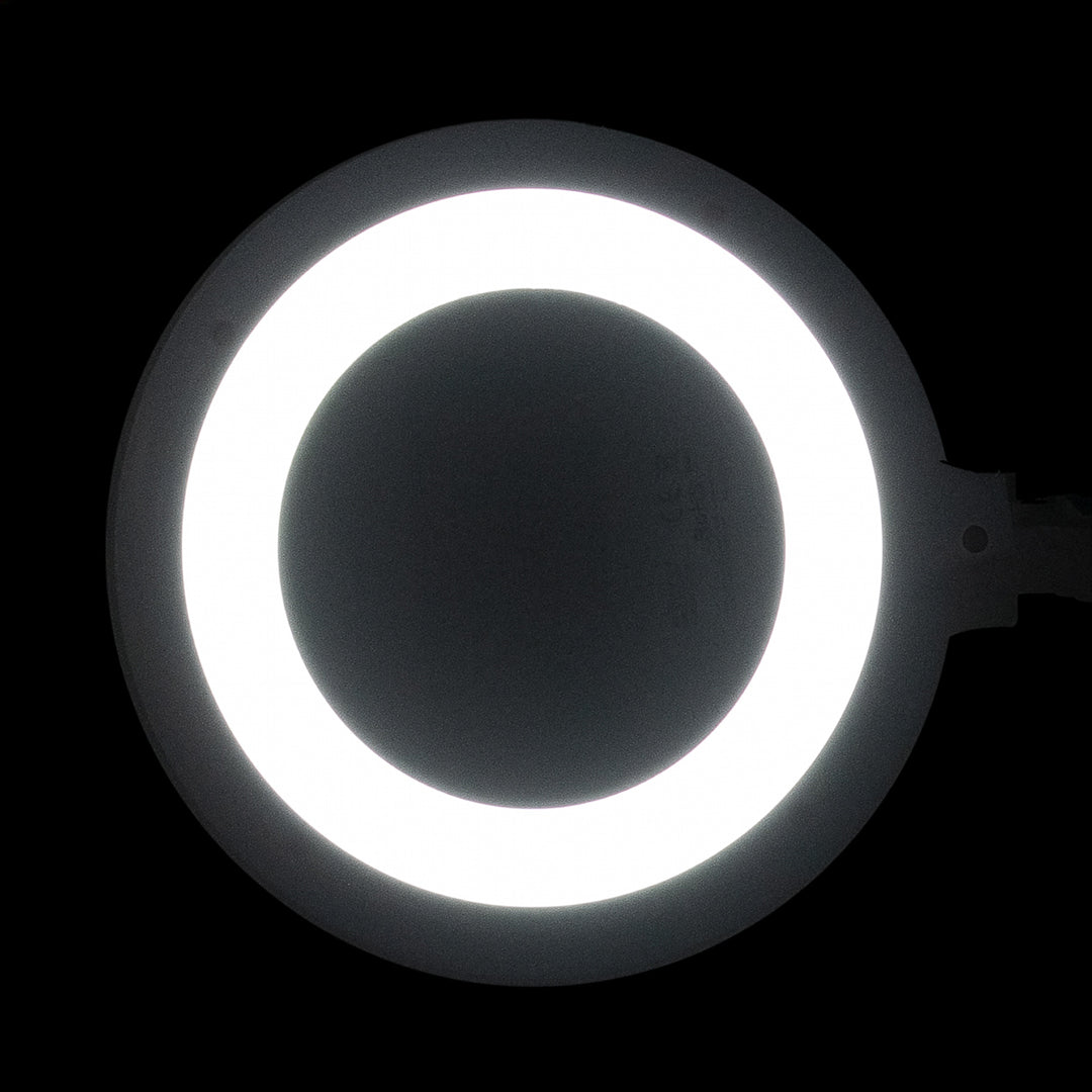 Lampada con Lente LED 60 SMD 3D su Stativo Elegante 6031 Bianca - immagine 9