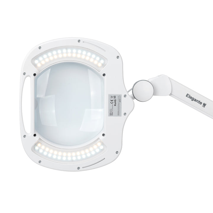 Lampada con Lente LED 60 SMD a Morsetto Elegante 6030 Bianca - immagine 6