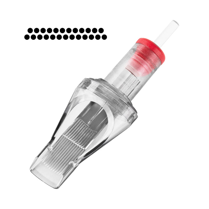 Aghi Tatuaggio Cartuccia Soft Edge Magnum 25RM 0.35 mm El Cartel V2 10 pz