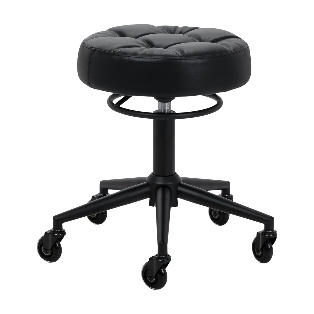 Sgabello con Ruote Gabbiano D054 Nero