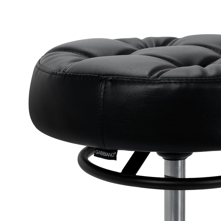 Sgabello con Ruote Gabbiano D054 Nero - immagine 3
