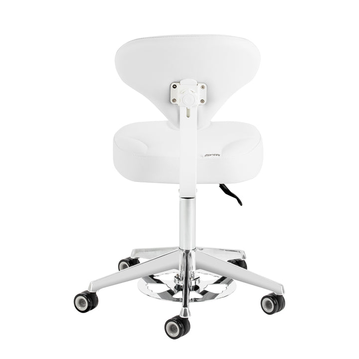 Sgabello con Ruote Azzurro 156F Bump-Up Bianco Neve - immagine 3