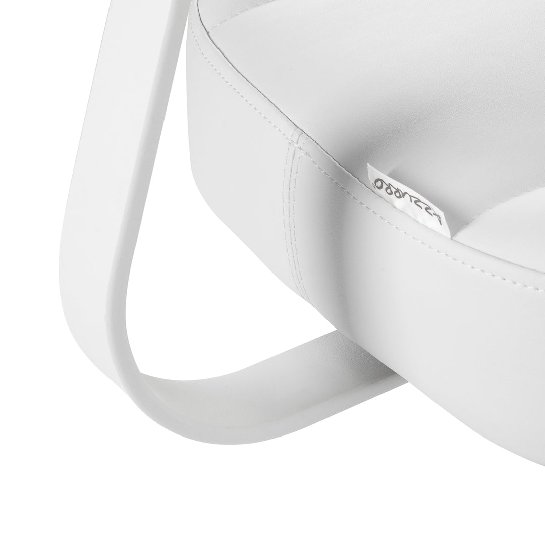 Sgabello con Ruote Azzurro 156F Bump-Up Bianco Neve - immagine 6