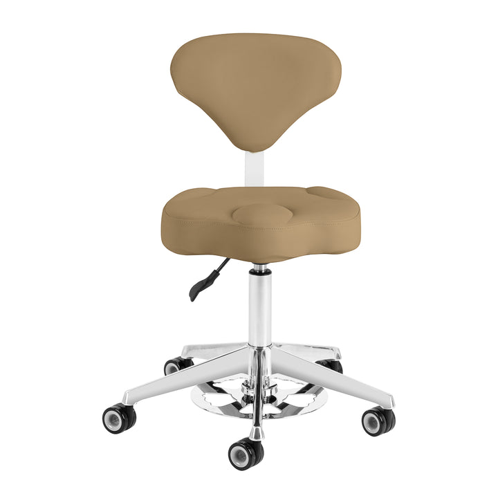 Sgabello con Ruote Azzurro 156F Bump-Up Beige - immagine 2