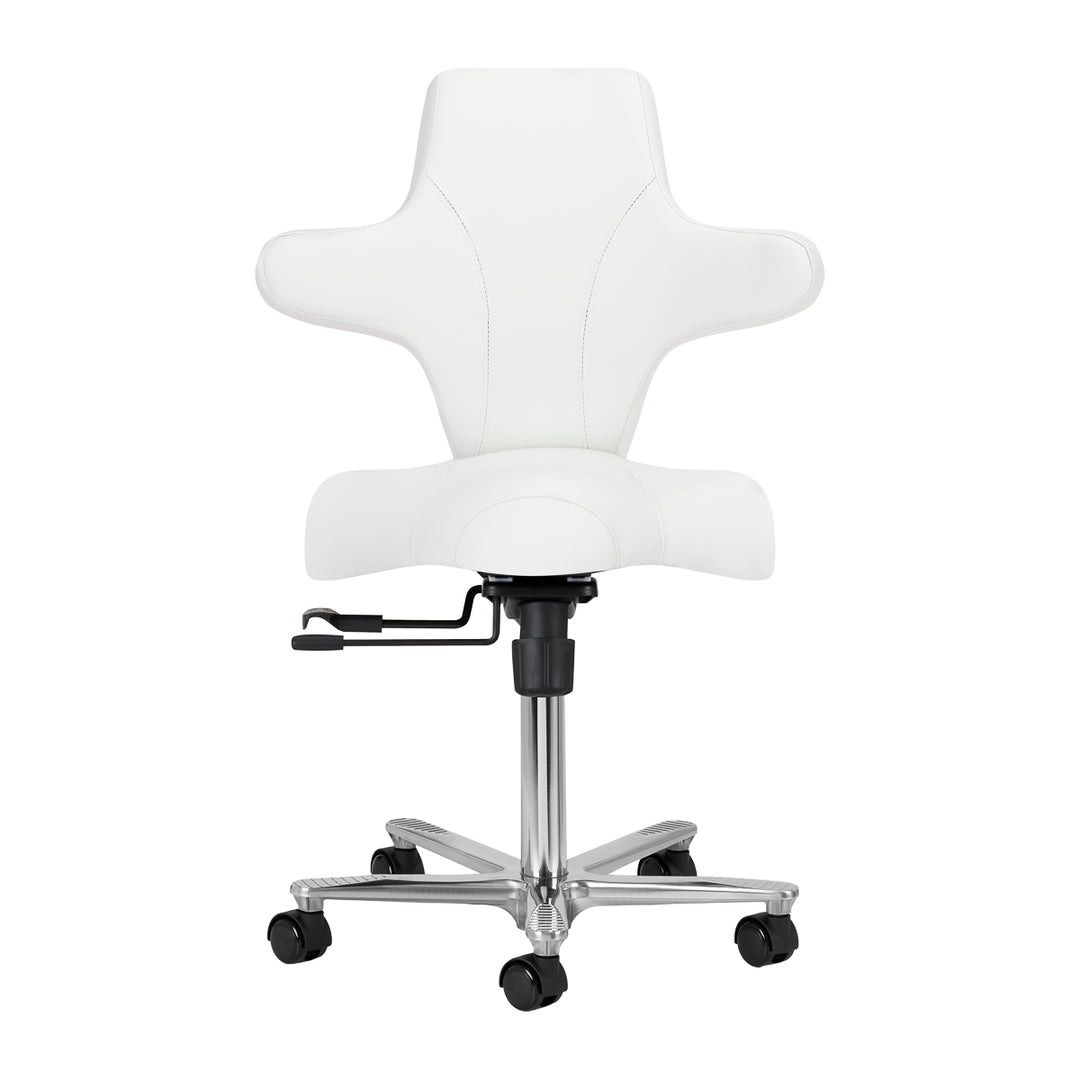 Sgabello con Ruote Azzurro Special 152 Bianco neve - immagine 2