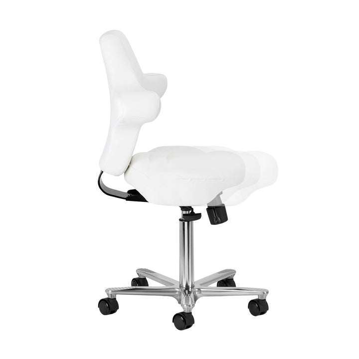 Sgabello con Ruote Azzurro Special 152 Bianco neve - immagine 5