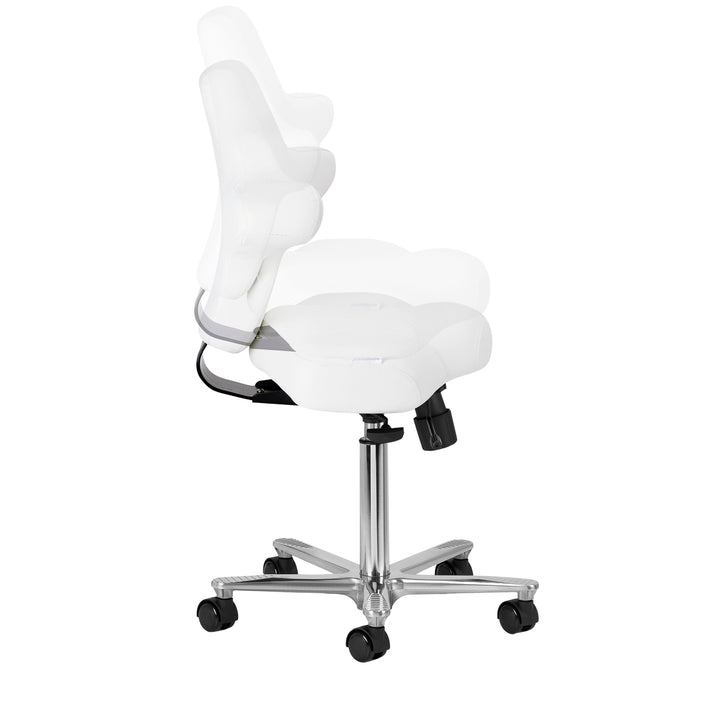 Sgabello con Ruote Azzurro Special 152 Bianco neve - immagine 7