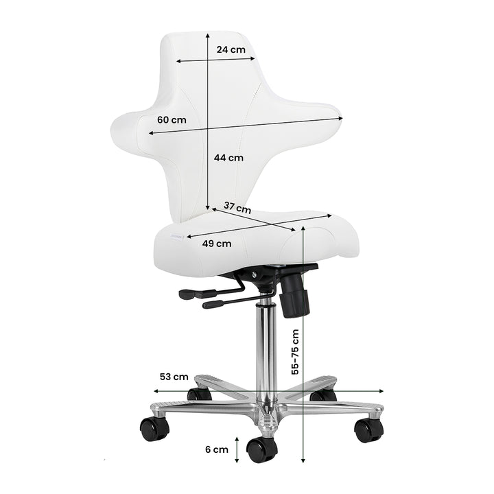 Sgabello con Ruote Azzurro Special 152 Bianco neve - immagine 10