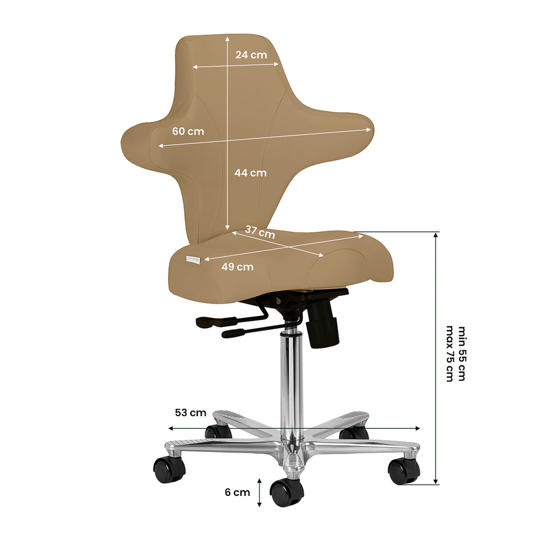 Sgabello con Ruote Azzurro Special 152 Beige - immagine 10
