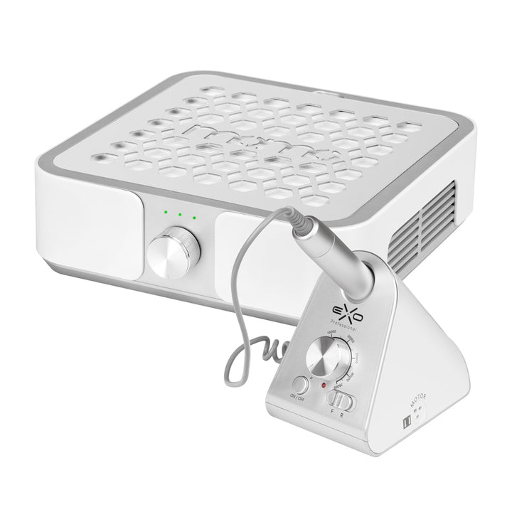 Fresa per Unghie Exo Silent SX7 con Aspiratore Momo P30 Bianco