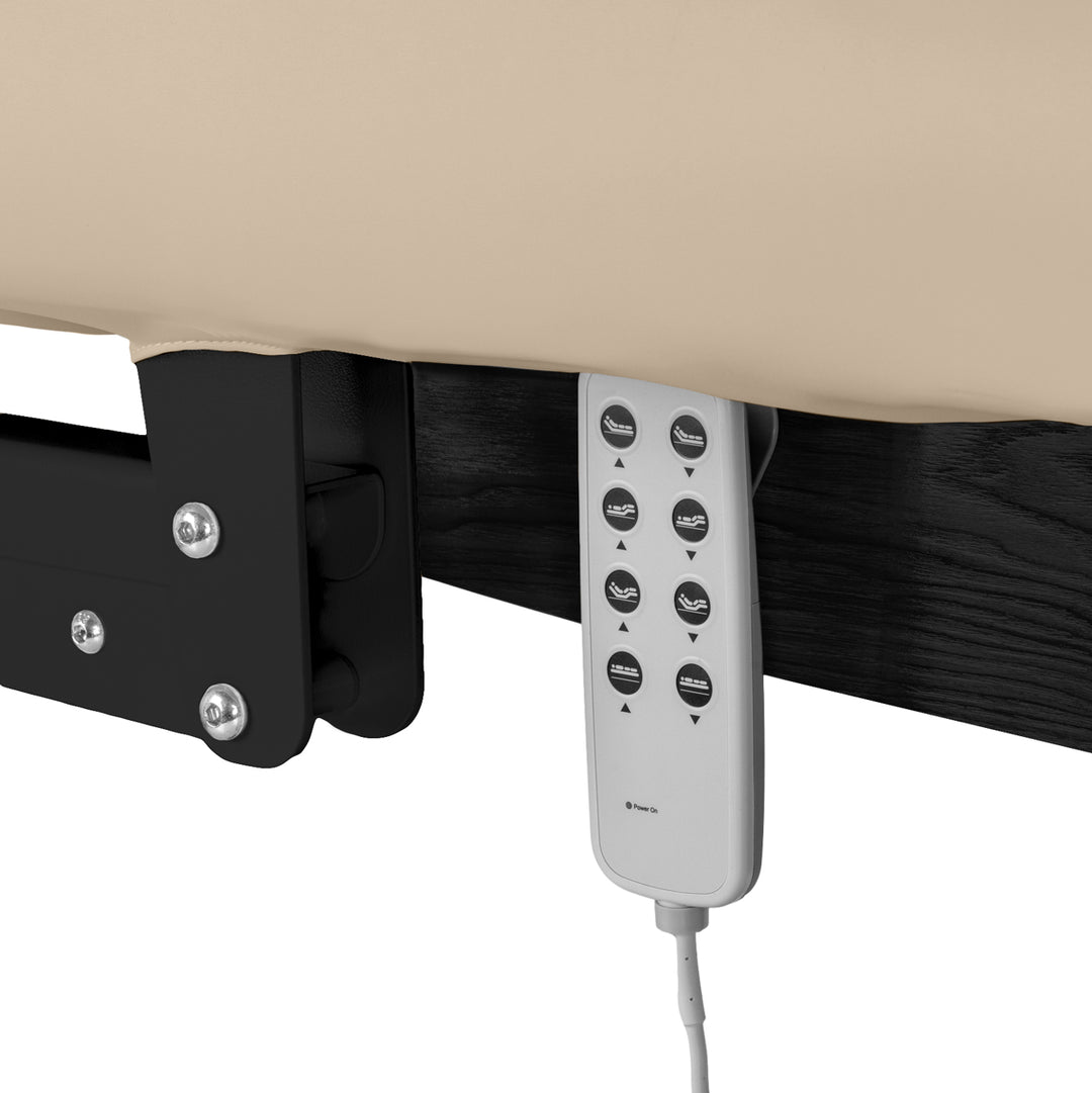Lettino da massaggio elettrico Sillon Relax Beige-Nero - immagine 7