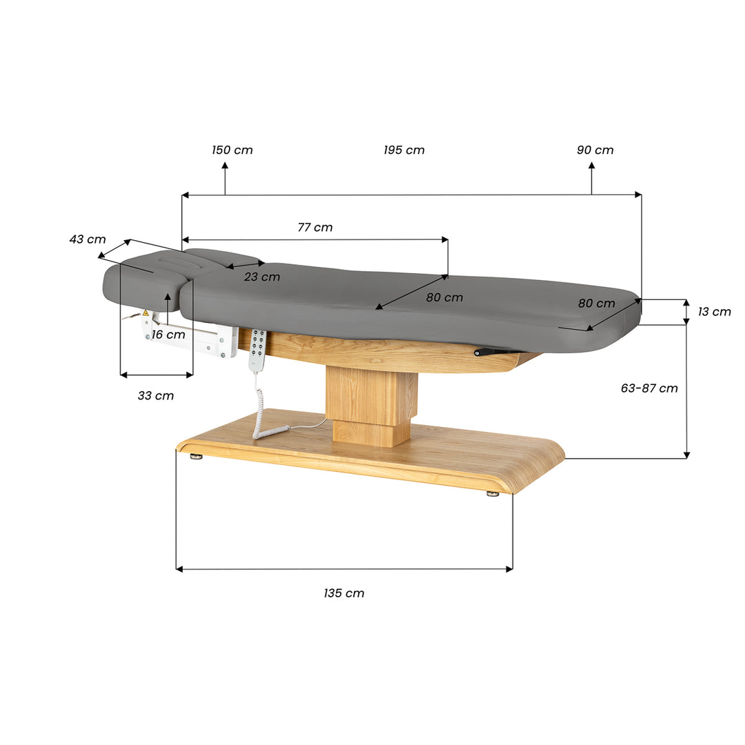 Lettino da massaggio elettrico Sillon Relax Grigio-Marrone chiaro - immagine 20