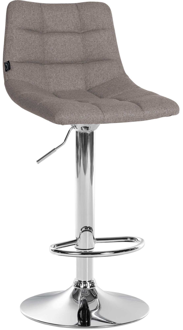 Sgabello da Bar 107 Tessuto Grigio