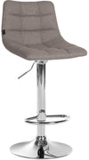 Sgabello da Bar 107 Tessuto Grigio