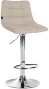 Sgabello da Bar 107 Tessuto Crema