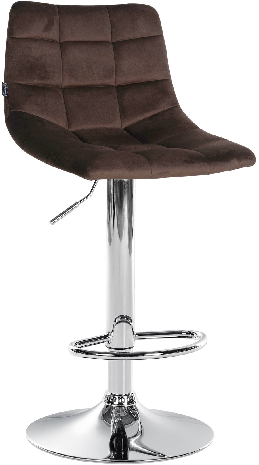 Sgabello da Bar 107 Velluto Marrone