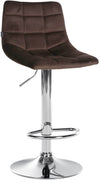 Sgabello da Bar 107 Velluto Marrone