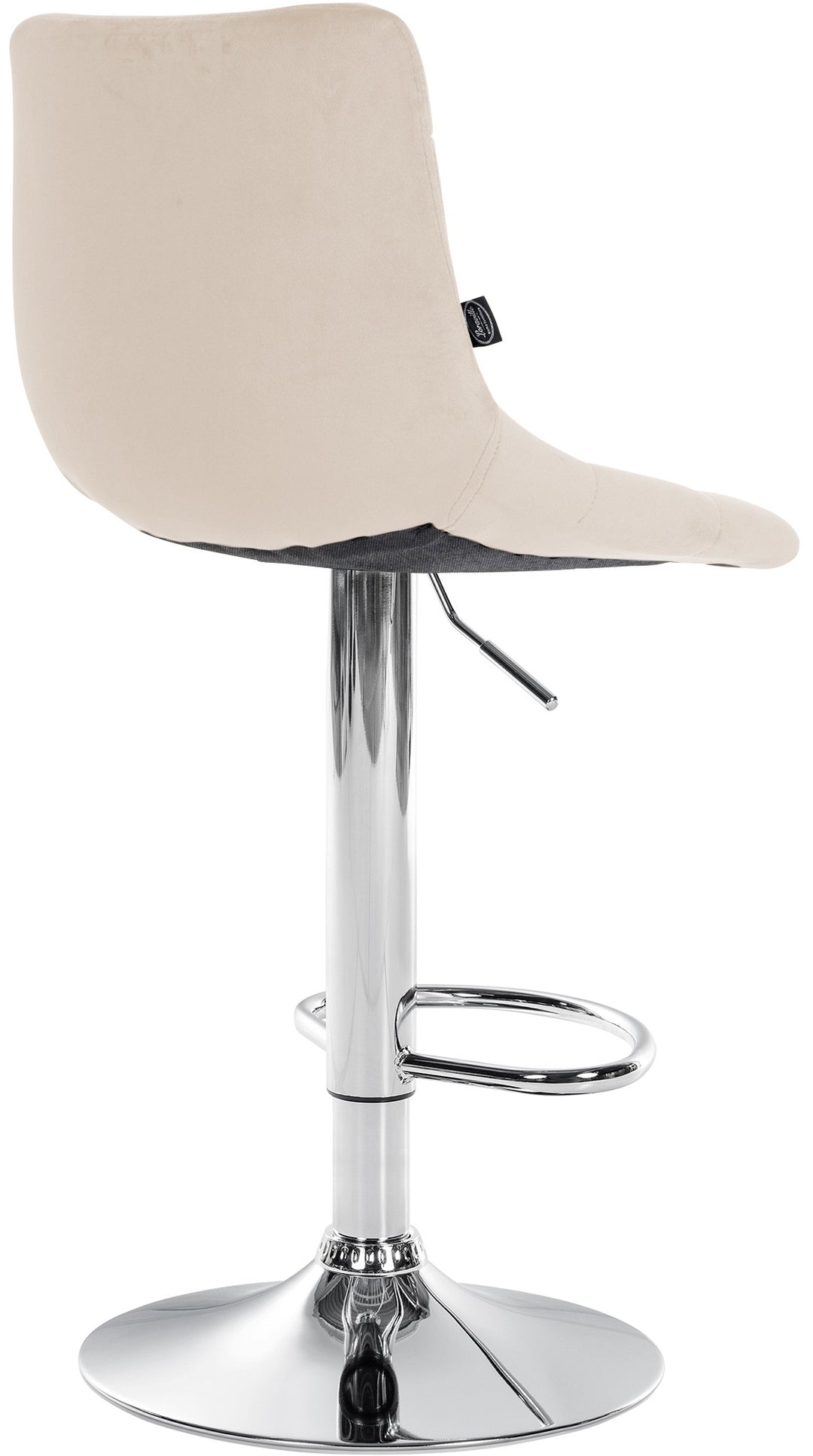 Sgabello da Bar 107 Velluto Crema - immagine 5