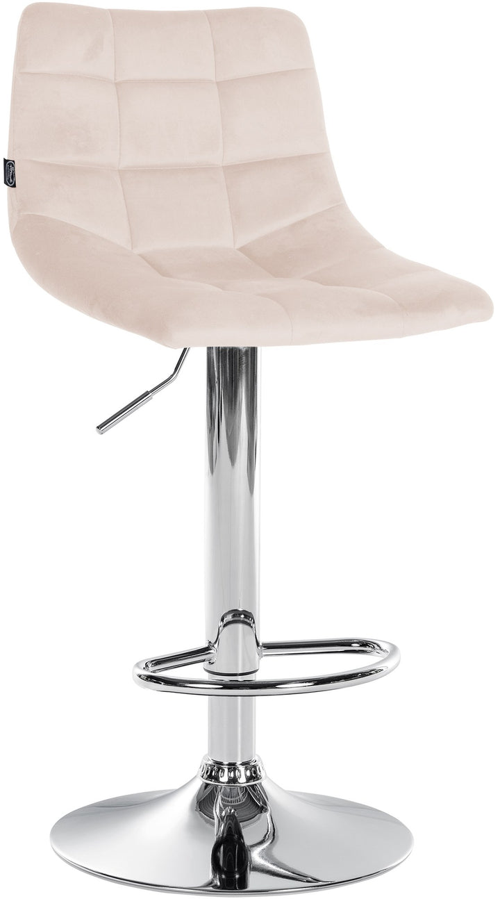 Sgabello da Bar 107 Velluto Beige