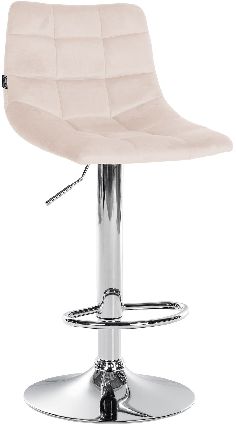 Sgabello da Bar 107 Velluto Beige