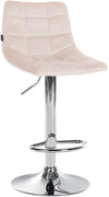 Sgabello da Bar 107 Velluto Beige