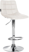 Sgabello da Bar 107 Ecopelle Bianco