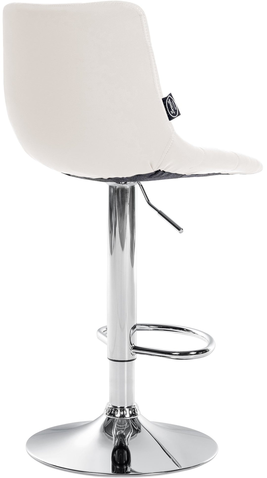 Sgabello da Bar 107 Ecopelle Bianco - immagine 5