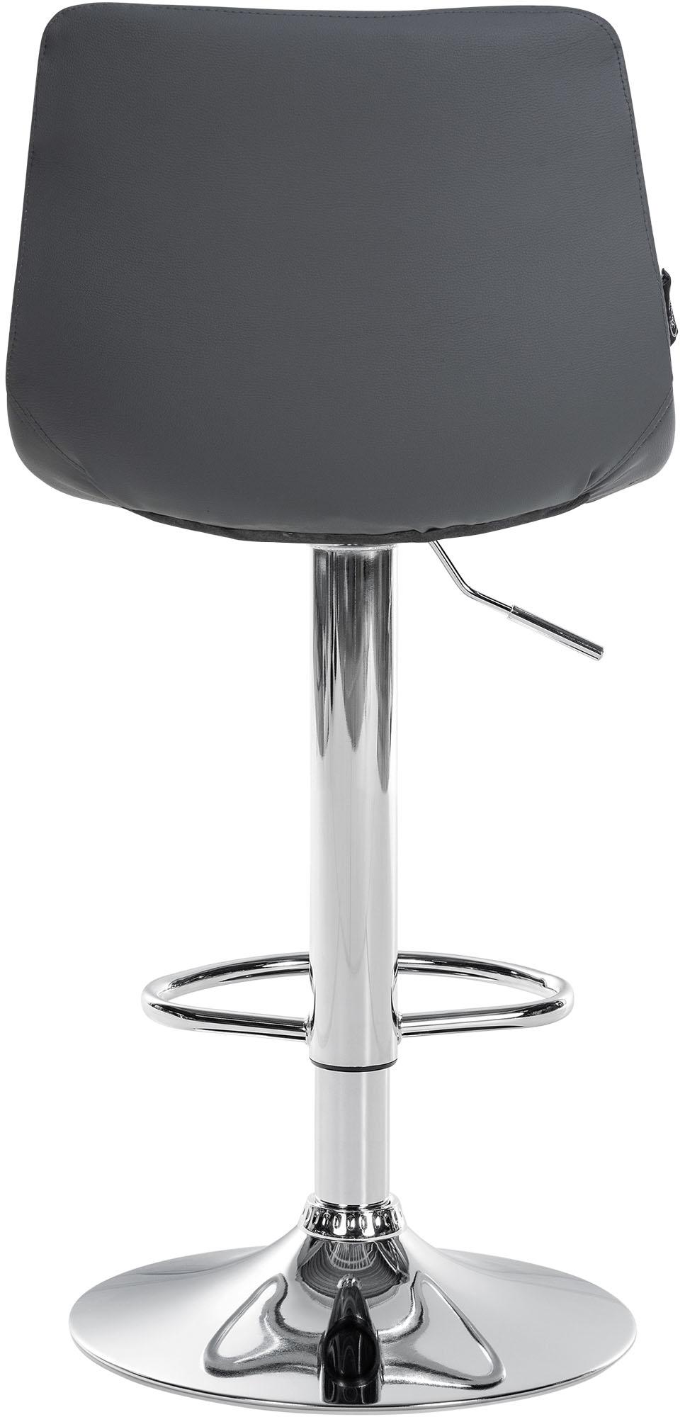 Sgabello da Bar 107 Ecopelle Grigio - immagine 6