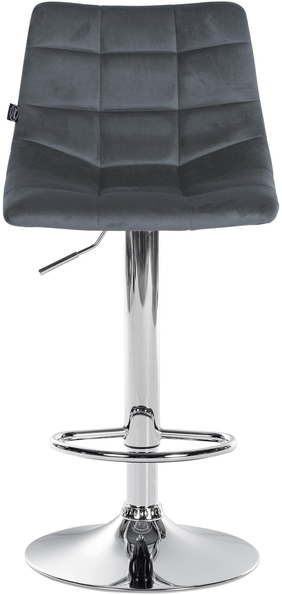 Sgabello da Bar 107 Velluto Grigio scuro - immagine 3