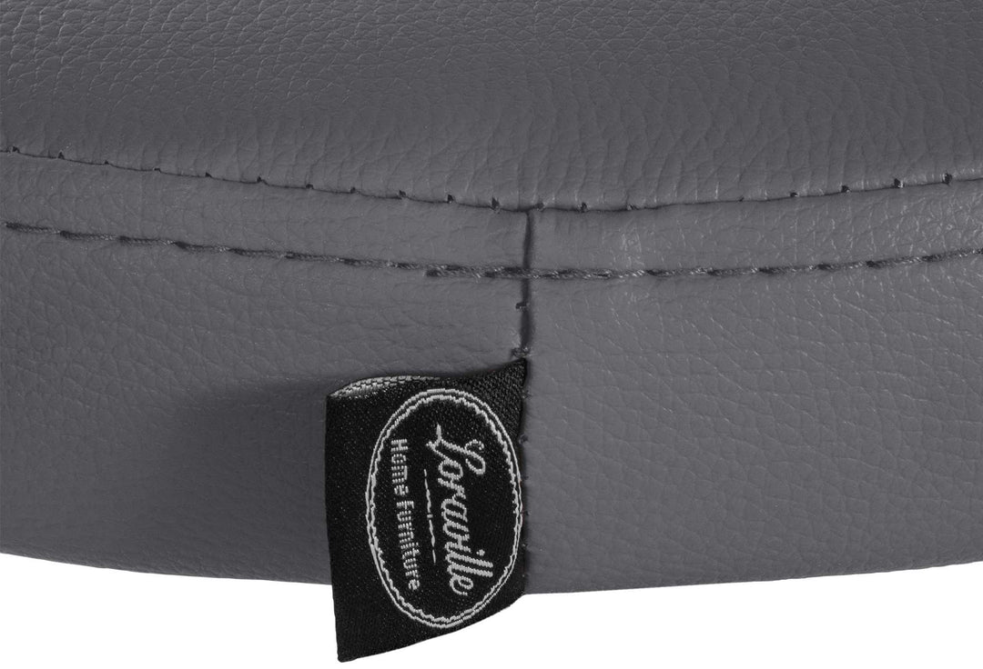 Sgabello da Bar 109 Ecopelle Grigio - immagine 7