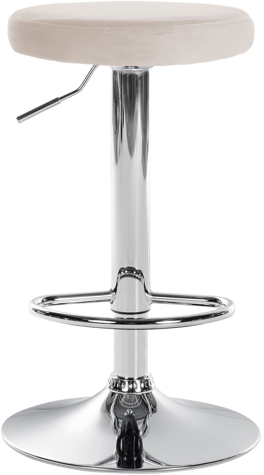 Sgabello da Bar 109 Velluto Crema - immagine 3