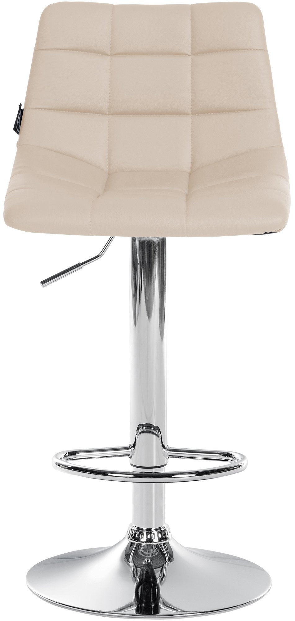 Set da 2 Sgabelli da Bar 107 Ecopelle Crema - immagine 4