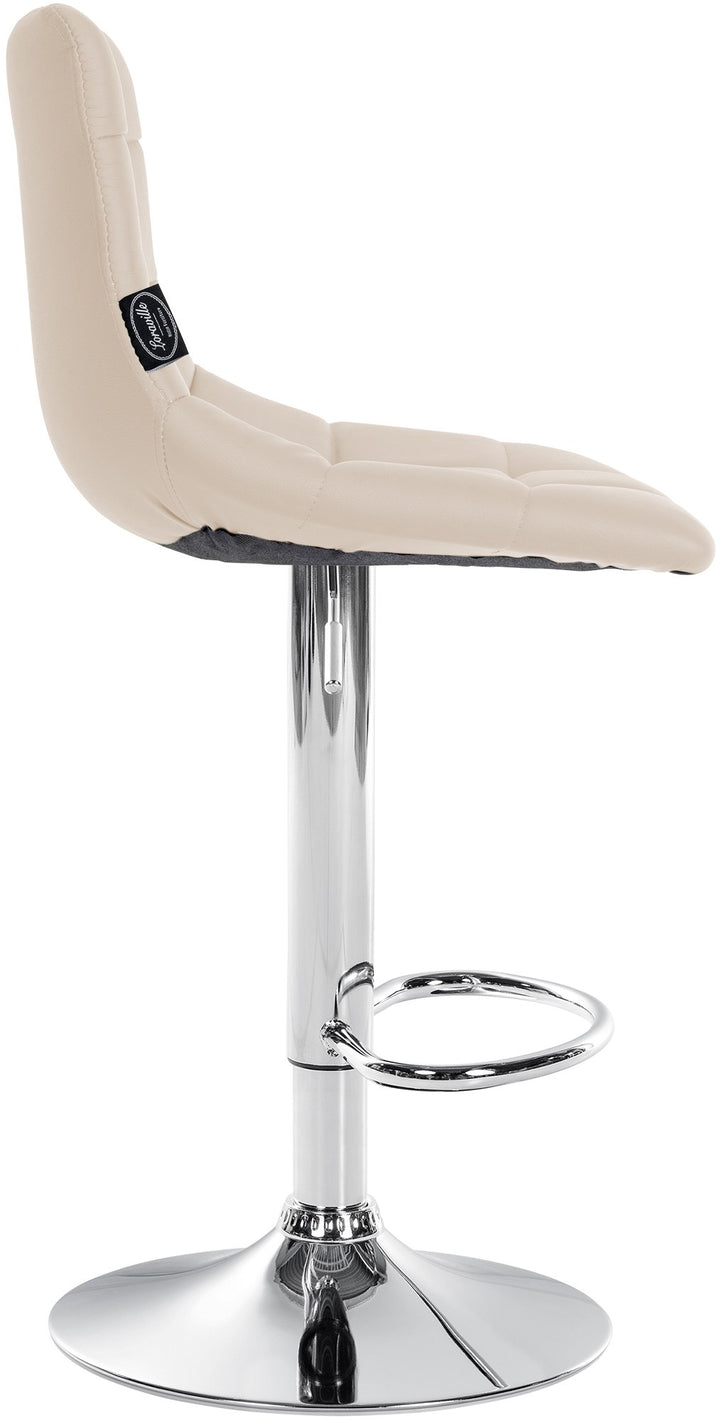 Set da 2 Sgabelli da Bar 107 Ecopelle Crema - immagine 5
