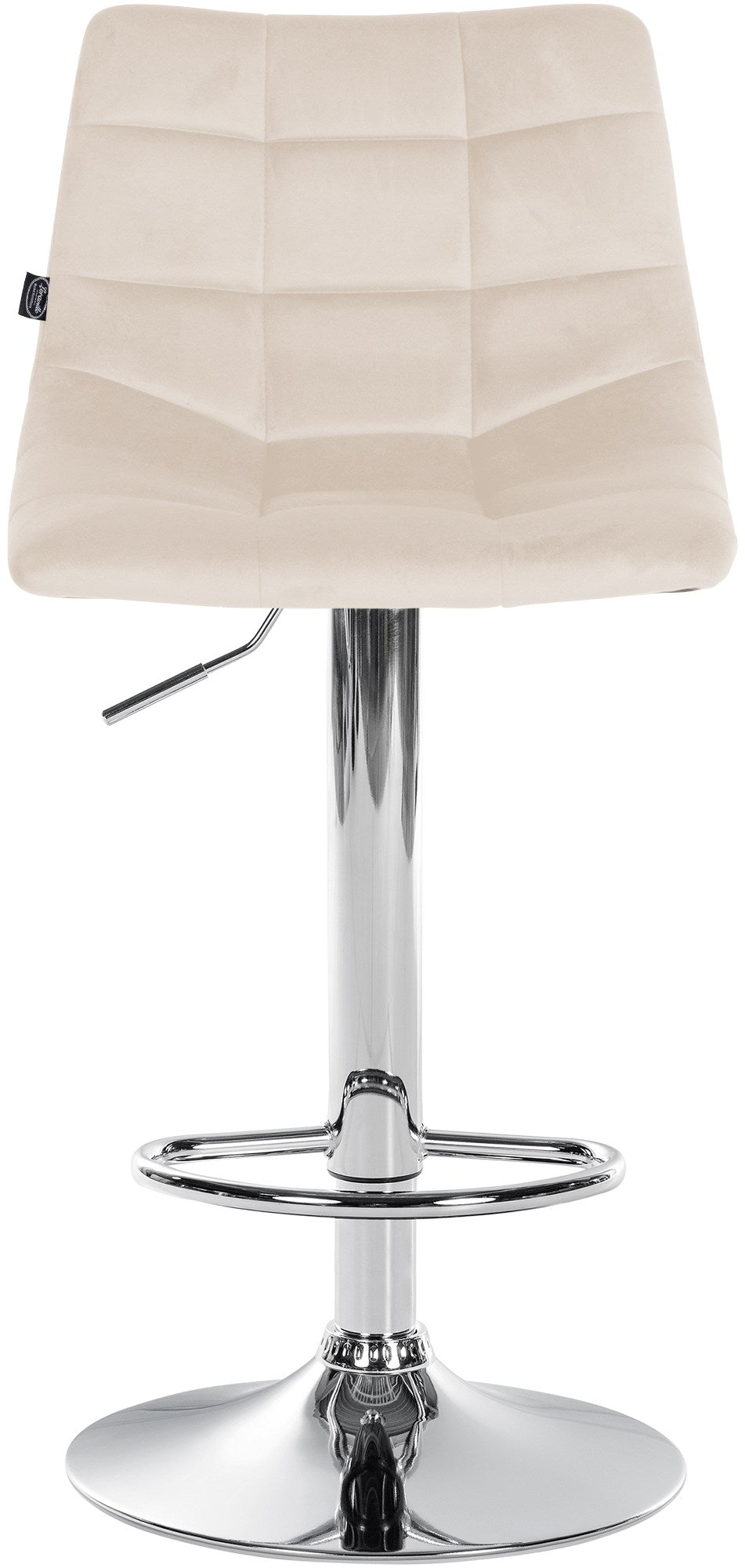 Set da 2 Sgabelli da Bar 107 Velluto Crema - immagine 4