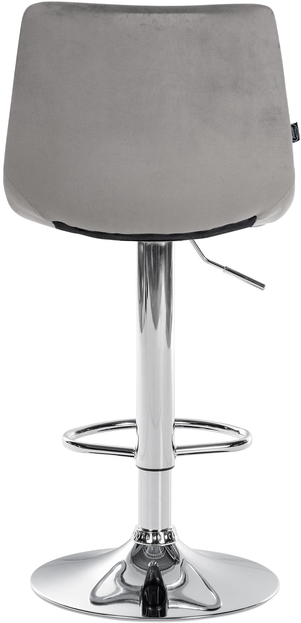 Set da 2 Sgabelli da Bar 107 Velluto Grigio - immagine 7