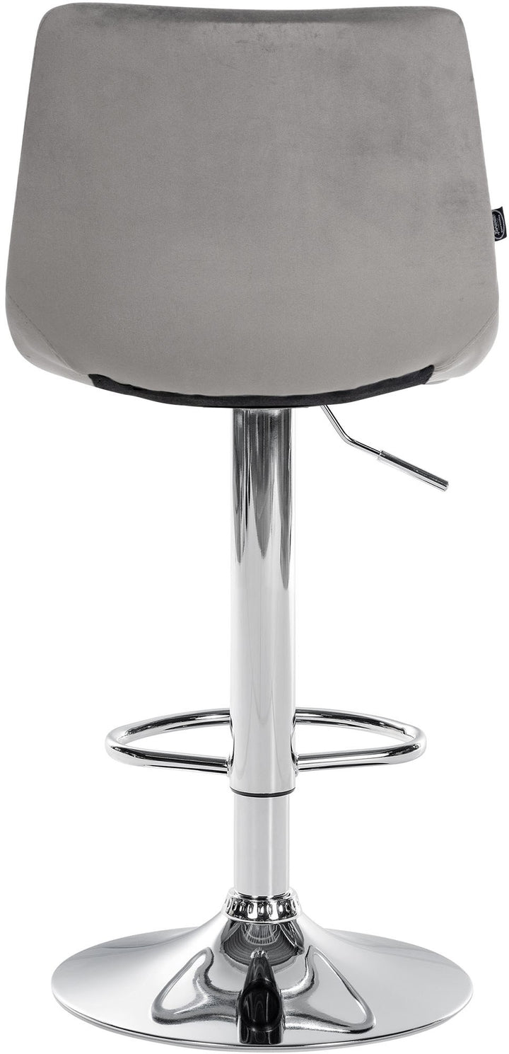 Set da 2 Sgabelli da Bar 107 Velluto Grigio - immagine 7