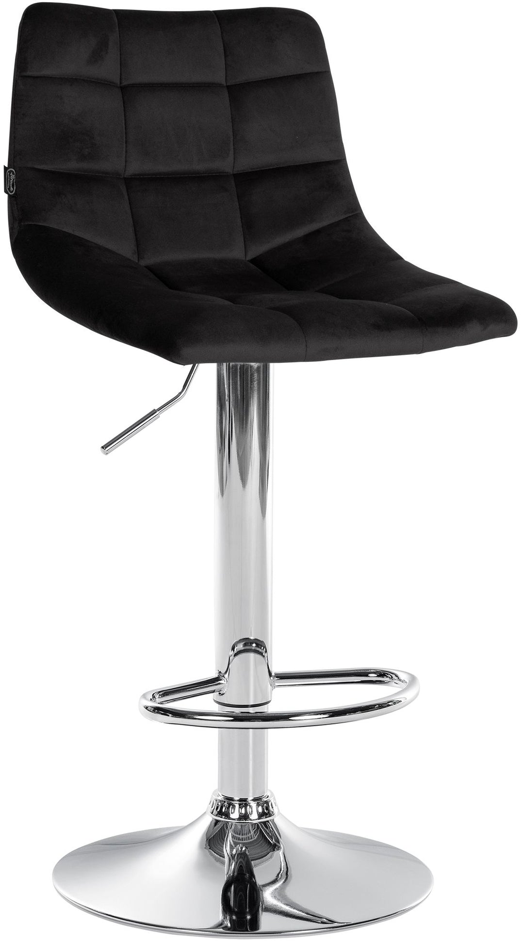 Set da 2 Sgabelli da Bar 107 Velluto Nero - immagine 3