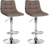Set da 2 Sgabelli da Bar 107 Tessuto Talpa