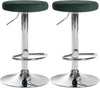 Set da 2 Sgabelli da Bar 109 Velluto Verde