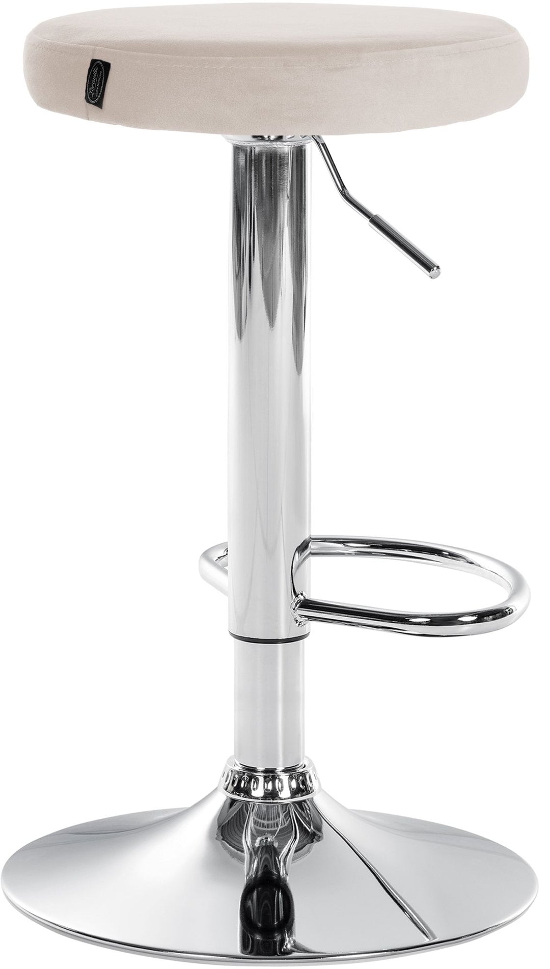Set da 2 Sgabelli da Bar 109 Velluto Crema - immagine 5