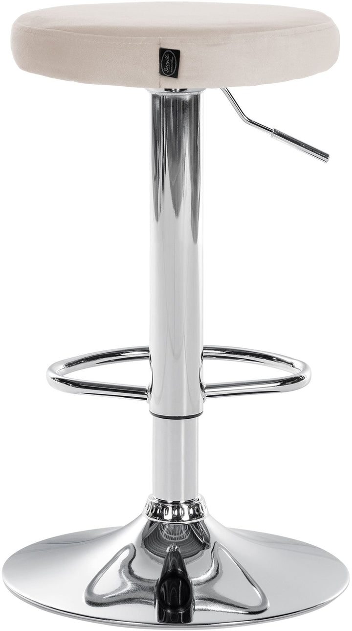 Set da 2 Sgabelli da Bar 109 Velluto Crema - immagine 6