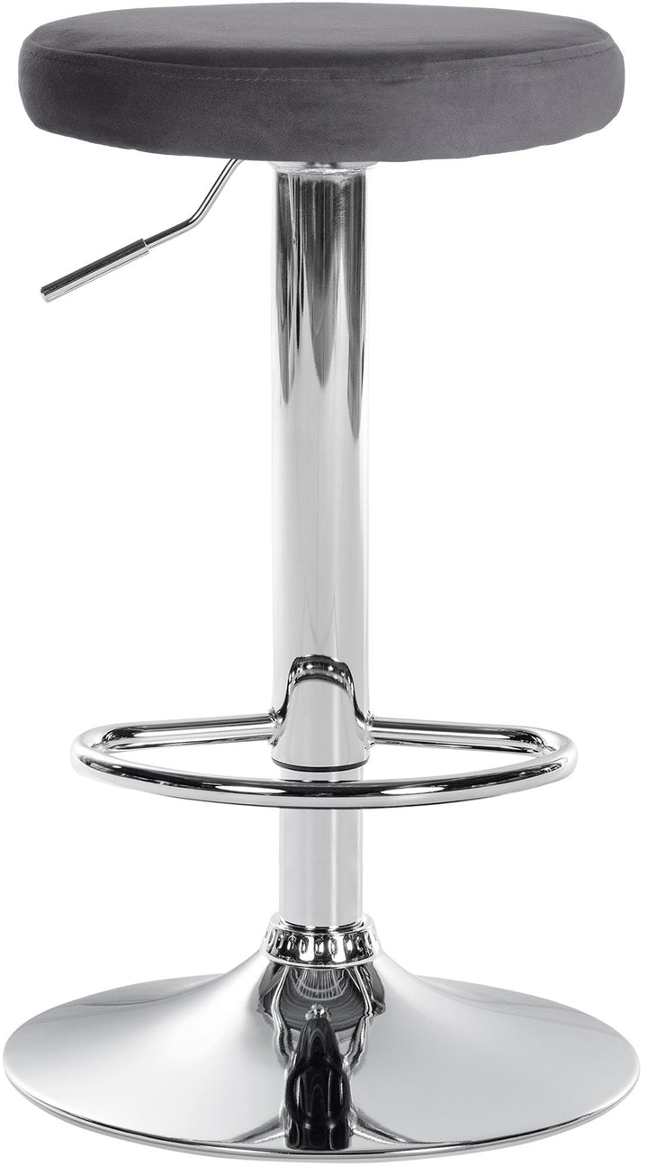 Set da 2 Sgabelli da Bar 109 Velluto Grigio scuro - immagine 3
